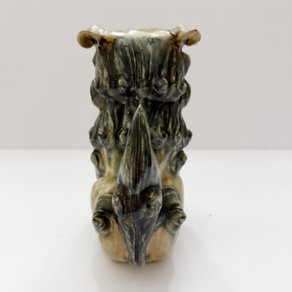 Vintage Shisa Foo Dog Figurine Asisan Ceramic Guardian Lion 8"H x 6"W - Picture 5 of 6
